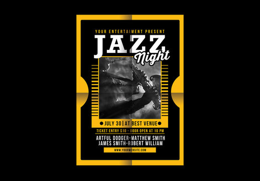 Jazz Night Flyer Poster