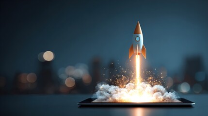 Obraz premium fountain in the night sky