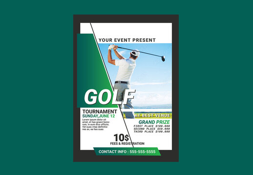 Golf Tournament Flyer Tamplate