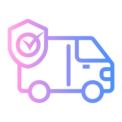 car insurance Line Gradient Icon