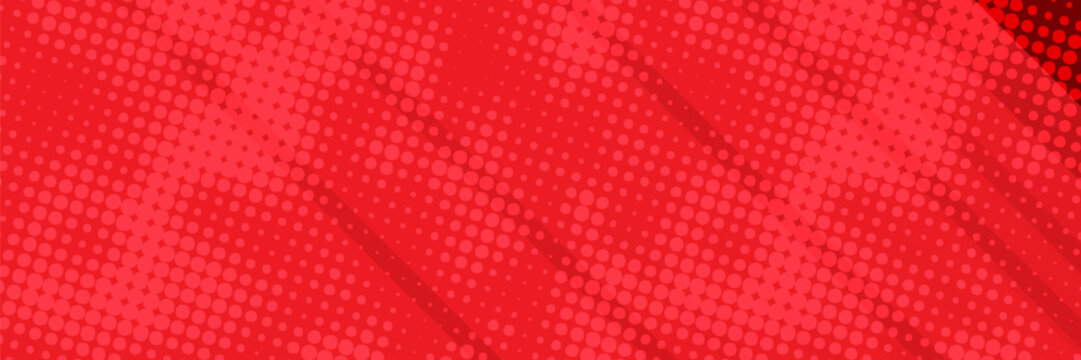 Red banner background with modern dynamic stripes and lines. Suit for business banner, header, report, corporate, institution, party, festive, seminar, and talks