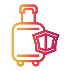 Obraz premium travel Line Gradient Icon