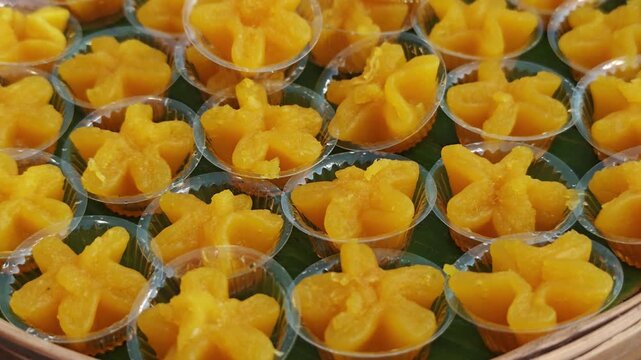 Thai sweet dessert Thong Yip