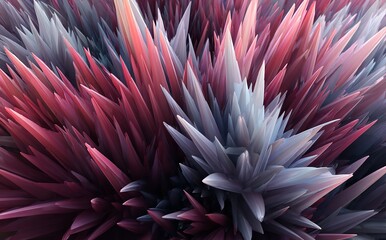 Abstract Spiky Gradient: A Captivating Dance of Rose, Lavender, and Light Blue Hues