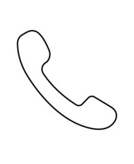 Phone Icon in line art