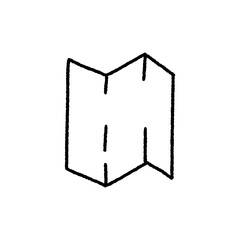 map hand draw illustration