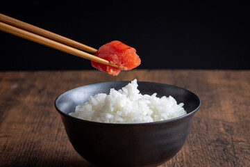 明太子とご飯　Japanese food