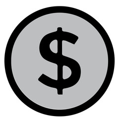 Dollar Coin Icon
