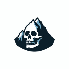 Skull mountain logo