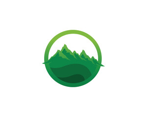 Mountain nature landscape  logo and symbols  icons template