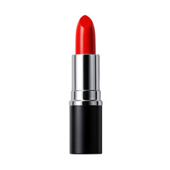 Obraz premium Red lipstick tube on transparent background