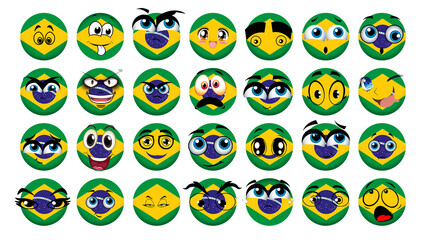 Brazil Flag Emoji PNG | Full HD Transparent Background