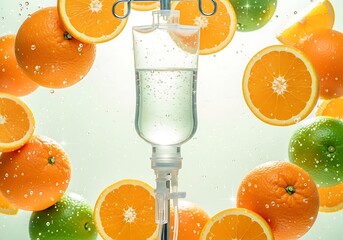 IV Drip Infused with Citrus Fruits: A Refreshing and Healthy Concept
