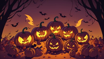 Halloween holiday schedule background elevated detail diverse