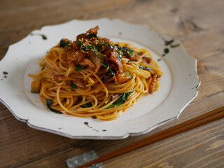 コチュジャンパスタ