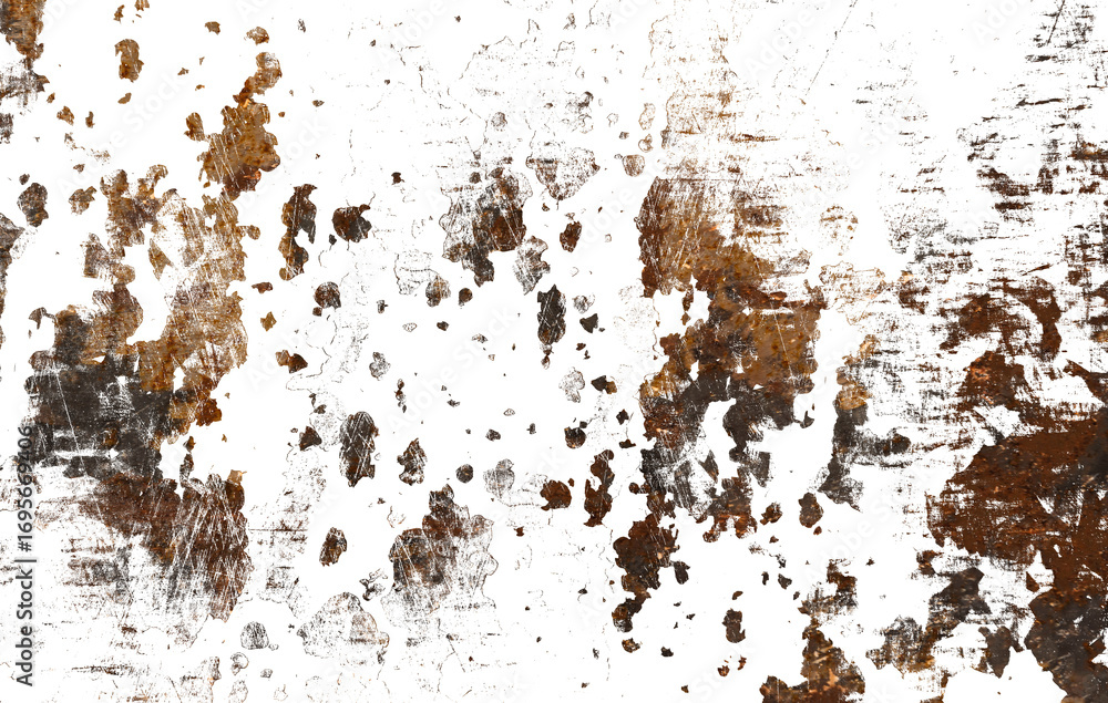Poster rust texture overlay for industrial design and weathered metal effect with corroded surface and aged
