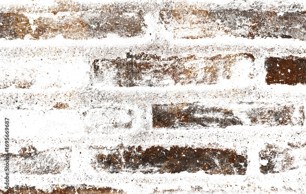 Poster grunge brick texture for urban decay and distressed wall effect with weathered surface and aged maso