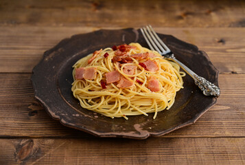 ペペロンチーノ風パスタ