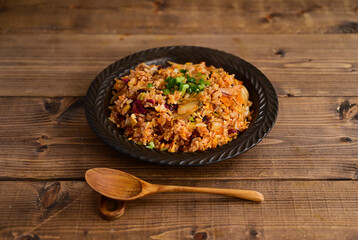 キムチ漬物炒飯