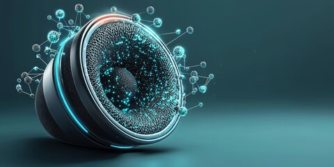 Luminous sound waves frequency and physics in a modern digital art environment