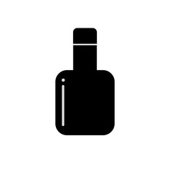 Perfume Bottle Silhouette Vector &ndash; Minimal Cosmetic Bottle Icon Illustration