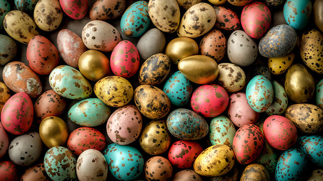 colorful easter eggs candy