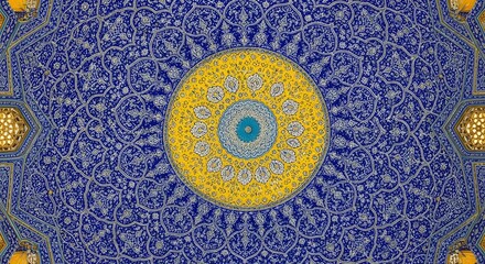 Abstract islamic pattern with intricate details, creating a mesmerizing and visually stunning design, perfect for backgrounds and artistic projects