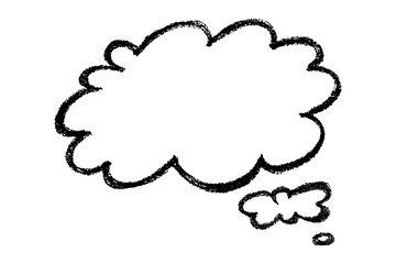 Hand drawn speech bubble Blank empty message box Textbox frame for banners, price tags, stickers, design