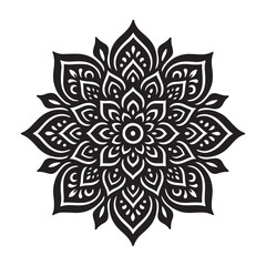 "Floral Mandala Pattern Vector Ornament Design"