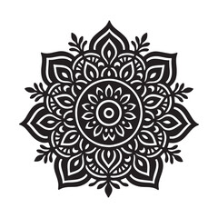 "Floral Mandala Pattern Vector Ornament Design"