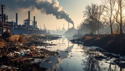 Industrial Pollution: A Bleak Reflection of Environmental Degradation
