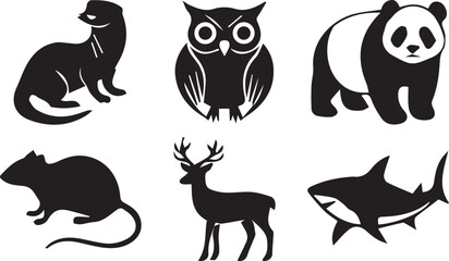 A striking black silhouette of a polar bear walking confidently across a clean white background isolated on white background. bear icon vactor