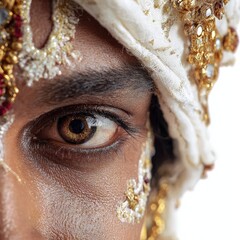 Captivating cultural celebration traditional festival vibrant portrait urban setting close-up heritage