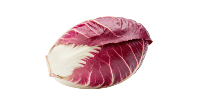 Radicchio vibrant red leaf vegetable.