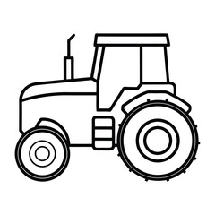 tractor isolated on white background