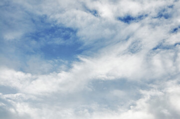 blue sky with clouds