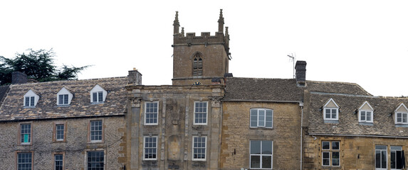 Historic Stone Building with Tower in Countryside