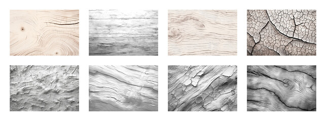 PNG Diverse wood textures collection, element set on transparent background