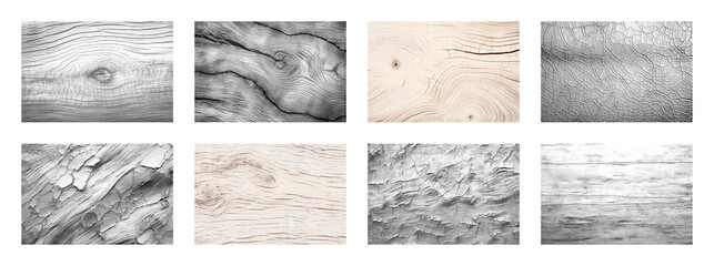 PNG Diverse wood texture collection, element set on transparent background