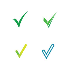 check symbol vector logo design for modern business and creative branding