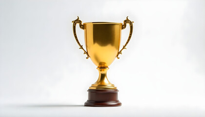 Fototapeta premium golden trophy sports isolated on white background
