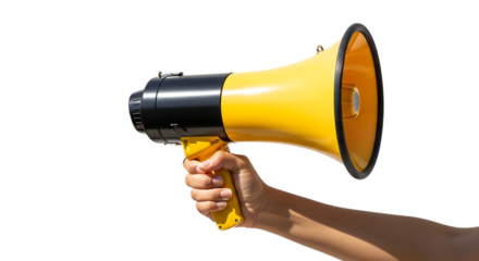 Megaphone isolated on transparent background