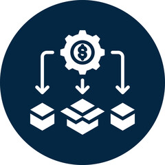 Product management icon for business, website, application, printing, document, poster design, etc