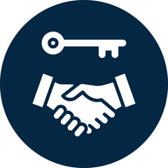 Commitment icon for business, website, application, printing, document, poster design, etc