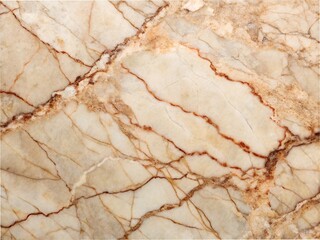 Fototapeta premium Detailed view of a light brown marble with striking dark brown and red veins, highlighting its unique natural formation