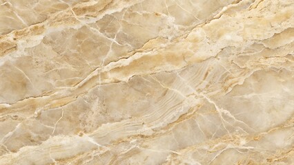 Golden beige marble texture with natural wavy lines and cracks, abstract background