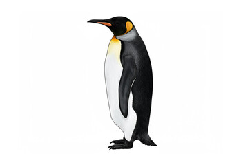 Fototapeta premium penguin isolated on white background ai generated image 
