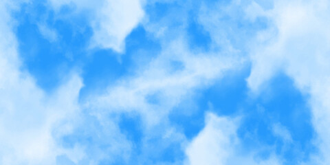 Blue sky with soft white clouds, natural background with fluffy cloudscape and clear atmosphere for peaceful design.