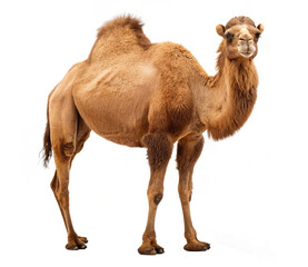 camel isolated on white background  ai generated image 