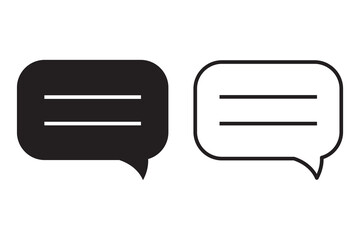 Chat icon, chat logo template.